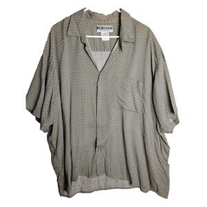 UNTIED a break from tradition Men's Short Sleeve Green, Gray Pattern Large